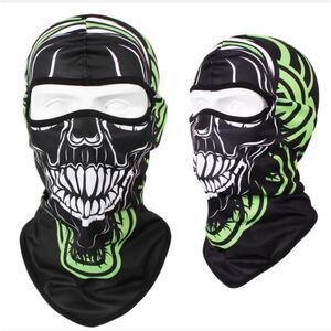 Tactical Skull Ghost Printed Full Face Mask Balaclava Halloween Ski Motorcycle